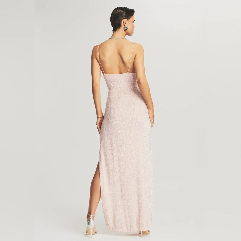 Retrofete KATYA SEQUIN DRESS in Taffy Pink